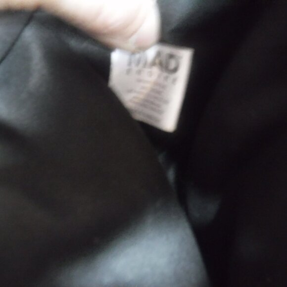 Mad Engine Black Skull Embossed Shoulder Bag Purse Faux Leather - Picture 7 of 8